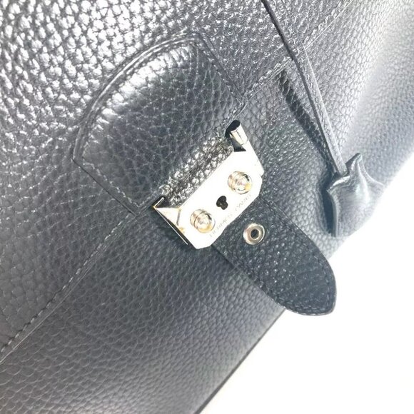 HERMES Briefcase Sac Adepeche 38 Bag Hand Bag Business bag Black/SilverHardware - Picture 6 of 15